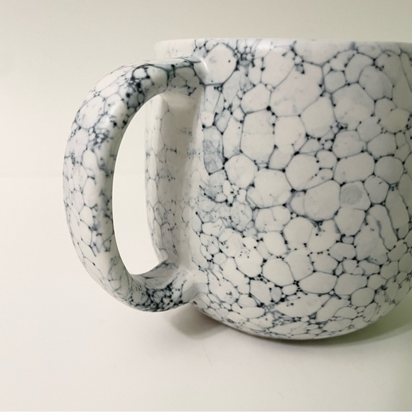 2022 Starbucks Ceramic 14oz  Coffee Tea Mug Cup White & Blue Stone Design - Picture 4 of 11